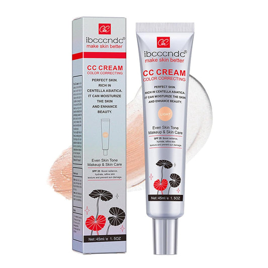 Hydrating CC Cream with SPF 25 – Full Coverage Foundation & Primer with Centella Asiatica